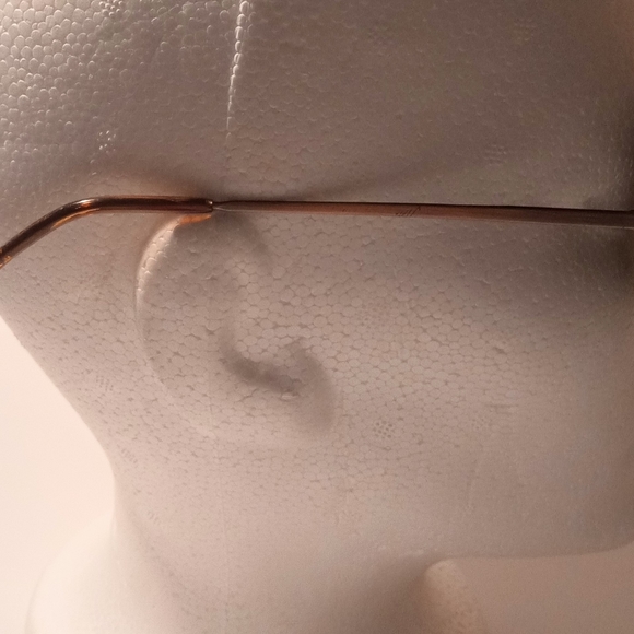 Vintage RANDOLPH ENGINEERING USA 23K  Gold  Plated Round Sunglasses - Picture 3 of 8